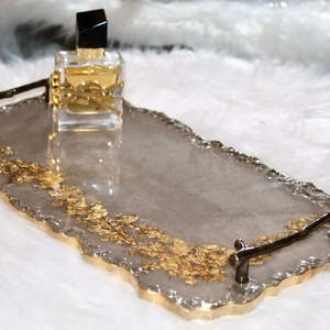 Molde cuadrado redondo para bandeja, utilizado para manualidades de resina epoxi, bandejas de joyería, decoración del hogar. - Product Image 1