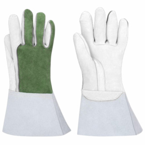 Guantes de Soldadura TIG de Piel de Cabra Reforzada y Piel de Vacuno de Primera Calidad, Resistentes al Fuego, Protección para las Manos, Guantes de Cuero para Bomberos - Product Image 6