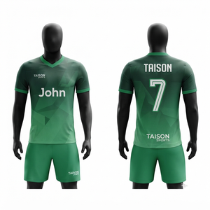 Uniforme de Fútbol para Hombre, 160 GSM, Poliéster Premium Interlock, Amarillo y Negro, Panel Geométrico, Sublimación Personalizada, Bordado, Transferencia Térmica - Product Image 2