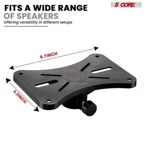 <b>Speaker</b> Stand Pair 54" Height Adjustable Heavy Duty Tripod for PA <b>DJ</b> Studio Monitors - Product Image 5
