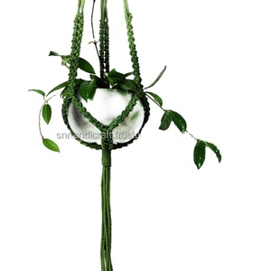 Handmade Magic PLANT LOVERS Gift Hanger Green Dip Dye Plant <b>Large</b> Plant Hanger Brass Glass <b>Candle</b> Hangar Plant Hangar - Product Image 1