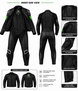 Guruna Z <b>Men's</b> Motorcycle Riding Suit Full Sleeve Polyester/Cotton Breathable Racing <b>Jacket</b> Pants Set Two-Piece Protective All - Product Image 4