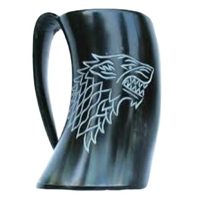 Top Notch Quality Natural Handmade Carved Eco-Friendly Buffalo Horn Mug Sustainable Viking Style for Christmas Parties - Product Image 2