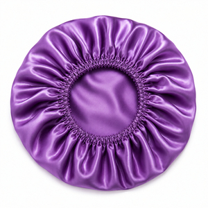 Bonnet long en satin de soie, ajustable, pour extensions de cheveux, idéal pour dormir la nuit - Product Image 3