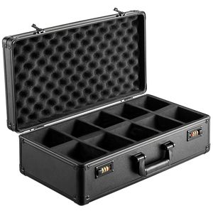 Scatola porta carte sportive graduate PSA da 162 pezzi, 5 scomparti con serratura codificata, divisori in schiuma, custodia in EVA con porta carte graduate, custodia da trasporto - Product Image 6