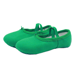 Zapatillas de Ballet Suaves Personalizadas de Marca Propia, Unisex, Parte Superior de Lona Plana, Suela de Goma, Forro de Algodón, para Práctica de Danza, Estilo Slip-On - Product Image 2
