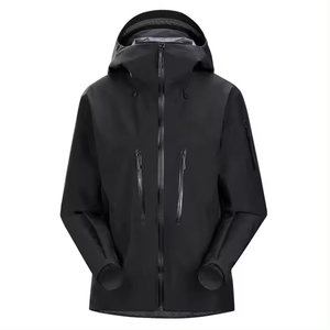 Custom Hooded <b>Thin</b> Casual Autumn Windbreaker <b>Jacket</b> Breathable Eco-Friendly <b>Waterproof</b> Canvas Hiking Zipper Closure OEM Service - Product Image 1