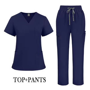 OEM Short Sleeve Tops Jogger Pants Medical Hospital Nursing <b>Scrub</b> Uniforms Men Women Nurse <b>Scrubs</b> <b>Sets</b> - Product Image 4