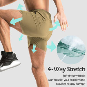 Shorts de plage décontractés pour hommes de haute qualité, imperméables, en spandex/polyester, taille mi-haute, imprimés, style streetwear. - Product Image 3