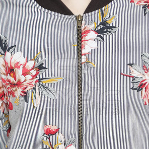 Latest Design Versatile Wardrobe Women Printing Varsity <b>Jackets</b> Comfortable Piece For Lifestyle Clothing Collections In Stocks - Product Image 6