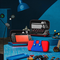 Étui de transport de voyage portable rigide de protection compatible avec la pochette de coque Nintendo Switch avec poches pour accessoires et jeux