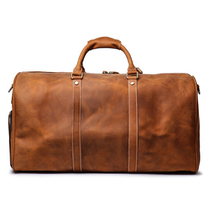 Wholesale Travel <b>Overnight</b> Weekend Sports Gym Duffel Carry on <b>Bag</b> Handmade Custom Leather Duffle <b>Bags</b> for <b>Men</b> - Product Image 2