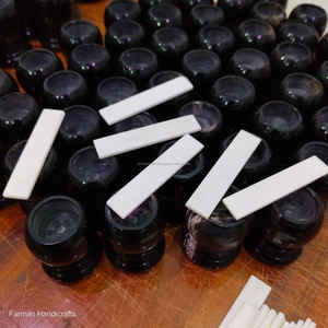 Manche de couteau moderne élégant en os de buffle blanc écologique, 60 mm de long, 2 mm d'épaisseur, fait main, matériau en vrac - Product Image 3