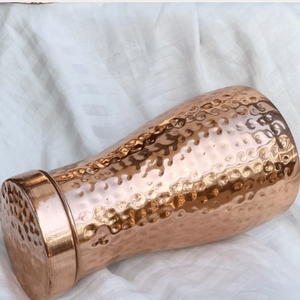 Tarro de especias apilable de lujo Heritage Copper Hammered para uso en la cocina, ligero - Product Image 3