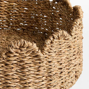 Handwoven Seagrass Two Tier Serving Stand Woven Display Tray For Fruits, Snacks Ideal For Kitchen And Party Setup Table Decor - Product Image 3