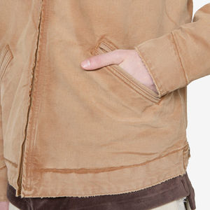 เสื้อแจ็คเก็ตช่างผ้าแคนวาสพิมพ์ลายตามสั่ง พร้อมซิปสำหรับผู้ชาย - Product Image 5