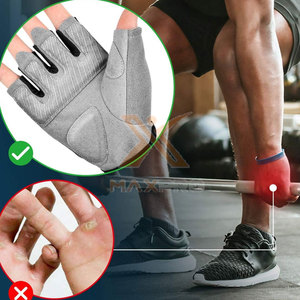 Gants de fitness unisexes pour adultes en cuir de haute qualité fabriqués au Pakistan pour la musculation en salle de sport avec sangle de poignet réglable antidérapante - Product Image 6