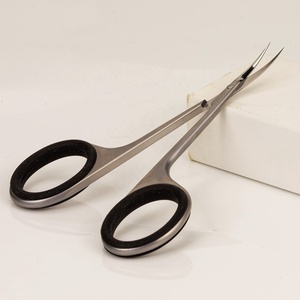 New Arrive Super Quality Green Black Rose Pink Sharp Stainless Steel Russian Curved Cuticle Scissors <b>Professional</b> for Manicure - Product Image 3