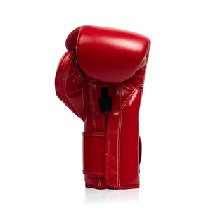 Guantes de Boxeo Profesionales de Cuero Genuino Personalizables, de Alta Gama, con Cierre de Cordones, para Entrenamiento de Adultos, de Seda - Product Image 4