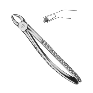 Pinzas de Extracción de Raíces Dentales Superiores de Acero Inoxidable de Alta Calidad con Agarre Ergonómico, Certificación CE, Fuente de Alimentación Manual - Product Image 1
