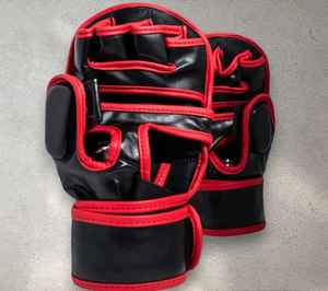 Guantes de Boxeo XERET SPORTS MMA-004 de Alta Calidad, de Cuero PU, Palma Abierta, Transpirables, Antideslizantes, con Cierre de Gancho y Bucle, Soporte para Muñeca - Product Image 2