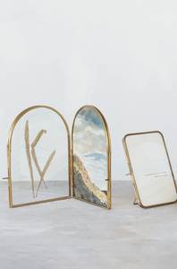 Home Decor Glass & Metal Hanging & Table Top Picture <b>Frame</b> for <b>Wall</b> Decoration, with 2 Sides Glass Customised Decorative <b>Frames</b> - Product Image 5
