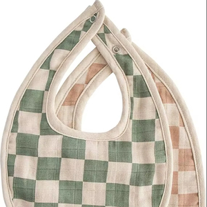 Bavoirs en mousseline pour nouveau-nés 95% bambou 5% élasthanne Douceur et confort extensibles - Product Image 1