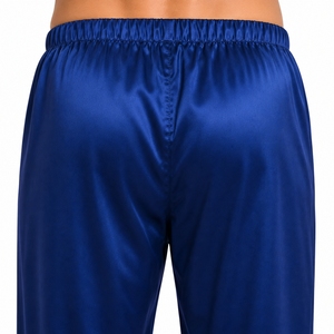 Pijamas de satén de seda para hombre, traje de dormir de manga larga, conjunto de ropa de dormir cómoda, tela suave, ajuste cómodo, tela transpirable y lisa - Product Image 5