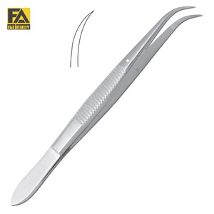 Pinces à fragmentes courbées plates avec goupille de guidage, instrument chirurgical pour usage médical, prix de gros - Product Image 1