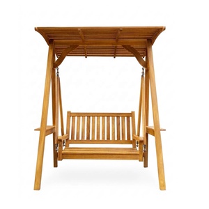 Banc balançoire en bois pour jardin et terrasse, teck massif de Bali, Jepara, Indonésie, produit d'exportation, directement de l'usine, mobilier d'extérieur - Product Image 1