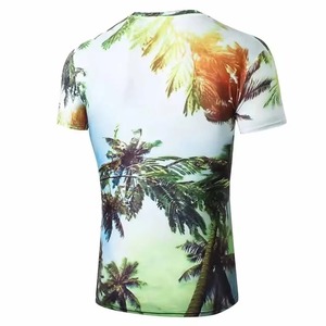 Camiseta casual para hombre con sublimación, tacto suave, ropa de playa, fabricante de camisetas para hombre, ropa urbana, servicio OEM, diseño ODM - Product Image 2