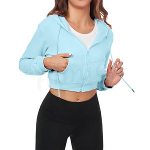 Sudadera Corta con Capucha para Mujer, Estilo Casual, Precio de Mayoreo, Tela Suave y Cómoda para Uso Diario y al Aire Libre - Product Image 1