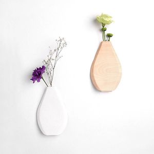 RR ENTERPRISES - Jarrón Decorativo de Madera para Interiores de Oficina, Diseño de Bambú y Madera, Modelo RR202513134, para Interiores Elegantes - Product Image 6