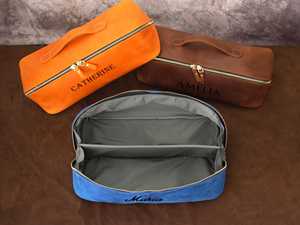Genuine Leather Toiletry Bag <b>Mens</b> Dopp Kit Shaving Wash Bag Travel Cosmetic <b>Pouch</b> Large Capacity Wholesale US TYG-0246 - Product Image 6