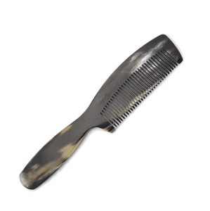 Artisan buffalo horn comb professional hair styling tool <b>smooth</b> rounded edge design - Product Image 4
