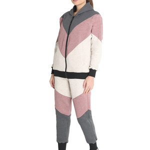 Conjunto Deportivo de Felpa para Mujer, Estilo Nuevo, Sudadera con Cierre y Pantalones Jogger, Ropa Casual de Invierno, Proveedor Mayorista - Product Image 3