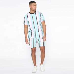 New arrival Summer Sublimation T-Shirt and Shorts Sets <b>Twinset</b> Worsted Fabric 100% Organic Cotton Eco-Friendly - Product Image 6