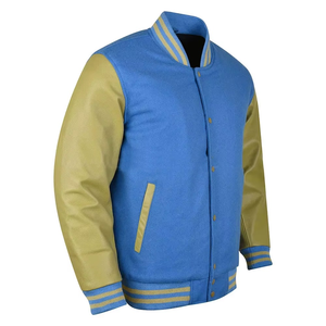 Stylish Design <b>Men</b> Varsity <b>Jacket</b> Top Trending OEM Stand Vintage Winter Custom Front <b>Letter</b> Windproof Breathable <b>Jacket</b> For <b>Men</b> - Product Image 1