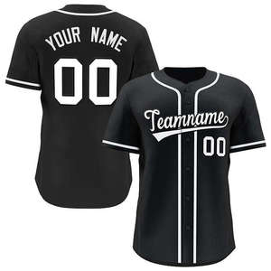Maillot de baseball en gros pour équipes masculines, 100 % polyester respirant, uniforme de baseball - Product Image 3