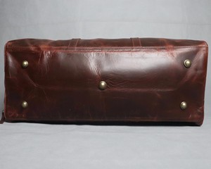 Sac de sport pliable imperméable de style sportif, en cuir véritable à 100 %, fermeture éclair, pour la gym, les voyages, unisexe, utilisation en extérieur - Product Image 6