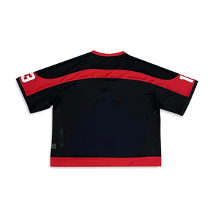 Maillot de football américain personnalisé avec impression par sublimation, design brodé, coupe courte en mesh, tendance streetwear, pour équipe nationale - Product Image 2