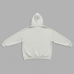 เสื้อฮู้ดผู้หญิงผ้าฝ้ายแฟชั่นใหม่ 500 GSM สีเทาอ่อน ทรงหลวมไหล่ตก ใส่ได้ในฤดูหนาว ทรงเข้ารูป - Product Image 2