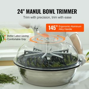 Trimmer Manuale per Boccioli con Lame in Acciaio Inox da 24FT, Visibilità Chiara e Ciotola per Foglie, Attrezzo da Giardino - Product Image 2