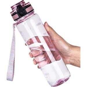 Botella de Agua Deportiva Motivacional de 32oz, Tritán, con Marcador de Tiempo, Libre de BPA, Boca Ancha, a Prueba de Fugas, para Ann - Product Image 1