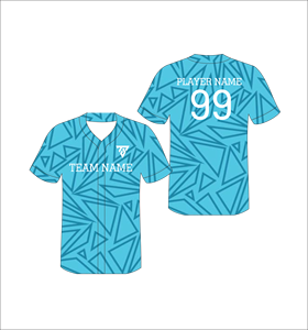 Maillot de baseball personnalisé pour homme, imprimé géométrique, sublimation, col en V, manches courtes, polyester respirant, toutes saisons - Product Image 3