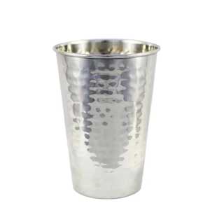Calentadores de comida premium y cazuelas de acero inoxidable, vasos de metal, tazas para beber con diseño lineal, vasos de agua de acero tradicional. - Product Image 3