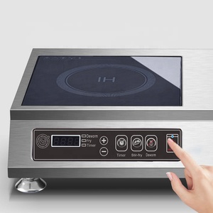 Cocina de inducción comercial de alta velocidad aplicada, función de desparasitación, carcasa de acero inoxidable cóncava plana para Hotpot doméstico - Product Image 3