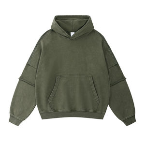 Sudaderas con Capucha Extra Grandes de Alta Calidad, Estilo Urbano, Transpirables, Unisex, de Algodón, Personalizables con Impresión Puff OEM - Product Image 3