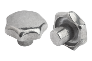 K0149 STAR GRIP คล้ายกับ DIN6336 D=M08, D1=40, H=25, FORM:D พร้อมเกลียวแบบ COUNTERBORED, อลูมิเนียมขัดเงา - Product Image 6