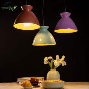 โคมไฟแขวนทำมือจากไม้ไผ่ ดีไซน์รูปทรงเซรามิก สไตล์โมเดิร์นมินิมอล สำหรับตกแต่งภายใน - Product Image 1